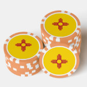 Patriotische Poker-Chips mit Fahne in New Mexico Pokerchips (Stapel)