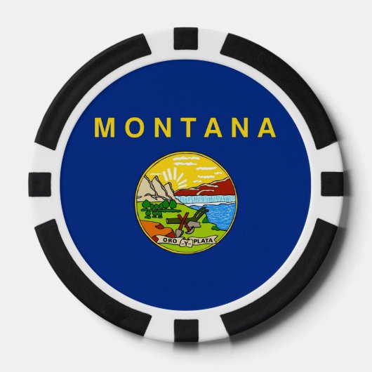 Patriotische Poker-Chips mit Fahne von Montana Pokerchips (Vorderseite)