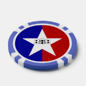 Patriotische Poker-Chips mit Fahne von San Antonio Pokerchips (Einzeln)