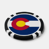 Patriotische Poker-Chips mit Flag Colorado Pokerchips (Einzeln)