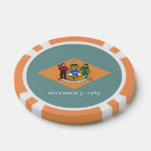 Patriotische Poker-Chips mit Flag Delaware Pokerchips (Einzeln)