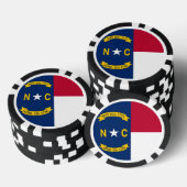 Patriotische Poker-Chips mit Flag North Carolina Pokerchips (Stapel)