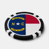 Patriotische Poker-Chips mit Flag North Carolina Pokerchips (Einzeln)