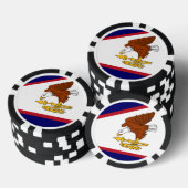Patriotische Poker-Chips mit Flag von Amerikanisch Pokerchips (Stapel)
