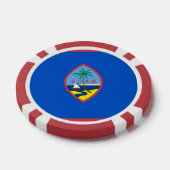 Patriotische Poker-Chips mit Flagge von Guam Pokerchips (Einzeln)