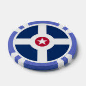 Patriotische Poker-Chips mit Flagge von Indianapol Pokerchips (Einzeln)