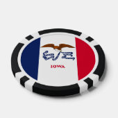 Patriotische Poker-Chips mit Flagge von Iowa Pokerchips (Einzeln)