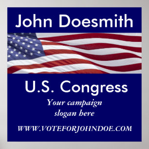 Patriotische politische Kampagne Poster