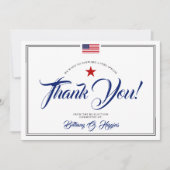 Patriotische politische Spende Danke (Vorderseite)