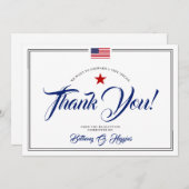 Patriotische politische Spende Danke (Vorne/Hinten)