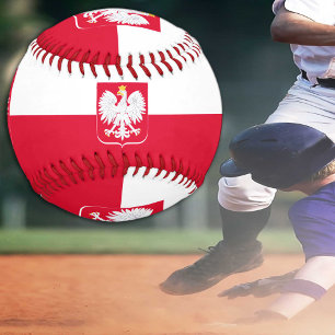 Patriotische Polnische Flaggenbälle Polen Sport Ba Baseball
