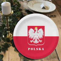 Patriotische Polnische Platte, Adler, polnische Fl