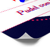 Patriotische Poodles Poster (Ecke)