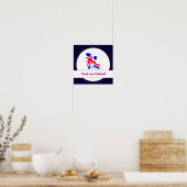 Patriotische Poodles Poster (Küche)