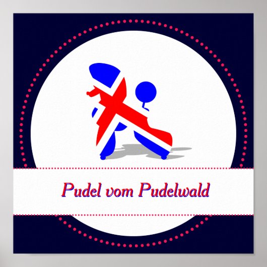 Patriotische Poodles Poster (Vorne)