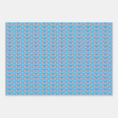 Patriotische PopArt Swirl Sonnenbrille Geschenkpapier Set (Vorderseite 3)