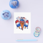 Patriotische Popsicles Ice Cream 4. Juli Flyer (Einzeln)