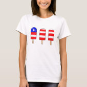 Patriotische Popsicles T-Shirt (Vorderseite)