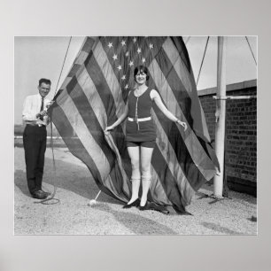 Patriotische Pose, Zwanzigerjahre Poster