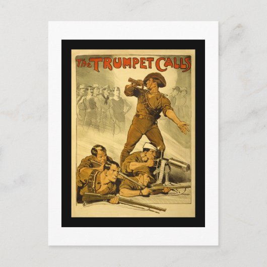 Patriotische Poster-Bilder Postkarte (Vorderseite)
