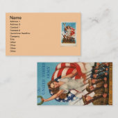 Patriotische Poster-Visitenkarte Visitenkarte (Vorne/Hinten)