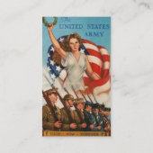 Patriotische Poster-Visitenkarte Visitenkarte (Rückseite)