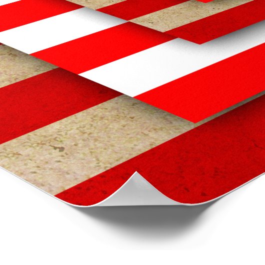 Patriotische Poster-Wechselnde Flaggenschichten de Poster (Ecke)