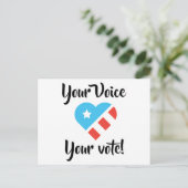 Patriotische Postkarte für die Wähler (Stehend Vorderseite)
