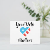 Patriotische Postkarte für die Wähler (Stehend Vorderseite)