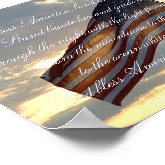 Patriotische Printwerbung Poster (Ecke)