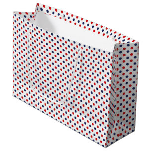 Patriotische Punkte-Geschenktasche Große Geschenktüte