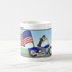 Patriotische Radfahrer-Tasse Kaffeetasse