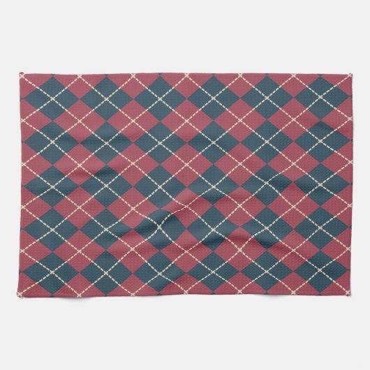 Patriotische Raute Handtuchgeschenk Geschirrtuch (Horizontal)