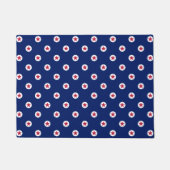 Patriotische Red White Blue Stars Moderne Door Mat Fußmatte (Vorderseite)