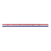 Patriotische Ribbon mit der Flagge Kroatiens Satinband (Vorderseite)