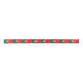 Patriotische Ribbon mit der Flagge Portugals Satinband (Vorderseite)
