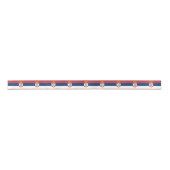 Patriotische Ribbon mit der Flagge Serbiens Satinband (Vorderseite)