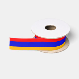 Patriotische Ribbon mit Flagge Armeniens Satinband
