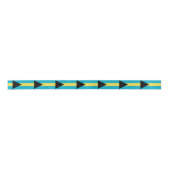 Patriotische Ribbon mit Flagge der Bahamas Satinband (Vorderseite)
