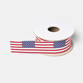 Patriotische Ribbon mit Flagge der USA. Ripsband