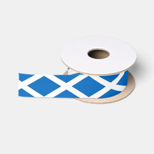 Patriotische Ribbon mit Flagge Schottlands Satinband