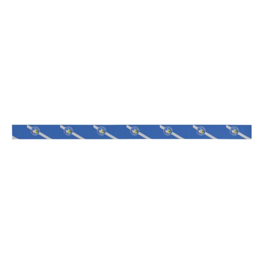 Patriotische Ribbon mit Flagge von Las Vegas Ripsband (Vorderseite)
