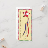 Patriotische Ribbon Santa Card Karte (Vorderseite/Rückseite Beispiel)