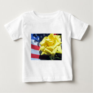 Patriotische Rose Baby T-shirt
