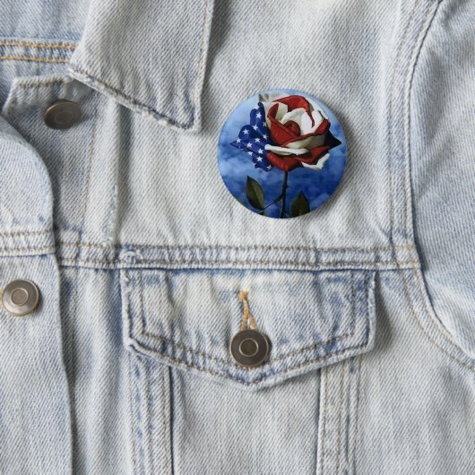 Patriotische Rose Button (Beispiel)