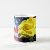 Patriotische Rose Kaffeetasse (Mittel)