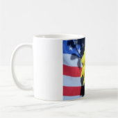 Patriotische Rose Kaffeetasse (Links)