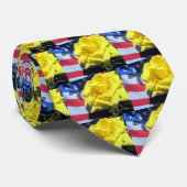 Patriotische Rose Krawatte (Gerollt)