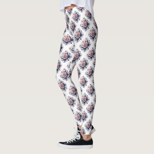 Patriotische Rose Leggings (Links)