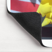 Patriotische Rose Mousepad (Ecke)